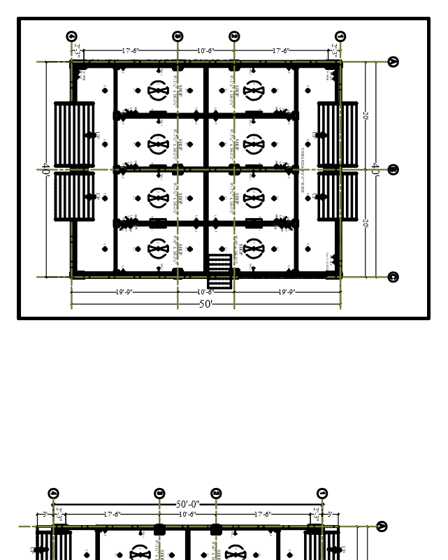 Electrical layout plan drafted in AutoCAD with lighting and power